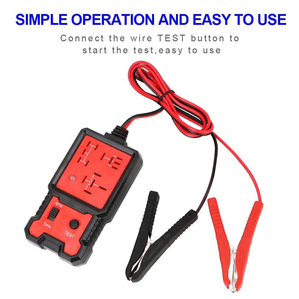 Universal 12V LED Car Battery Tester & Relay Diagnostic Tool