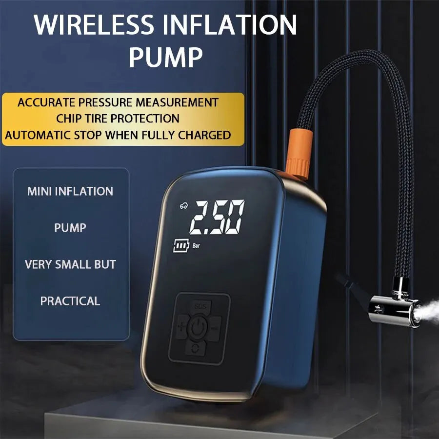 Portable Wireless Digital Display Tire Inflator Air Pump